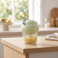 Garlic Chopper with Glass Bowl Reusable Power Electric Food Chopper Portable Small Appliance Blender for Camping