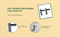pane Decoration, Removable Aluminum Alloy 7-Shaped Buckle, Plastic Corner Connector, DIY Home Office