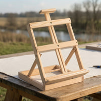 Tabletop Easel Adjustable Wooden Tabletop Easel Compact for Artists, Studio