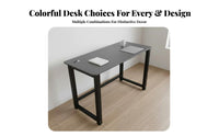 Modern Design Minimalist Computer Desk Long-Lasting Rectangular Computer Desk Thickened Desktop Study Table Reinforced Structure for Students, Telecommuting Workers, Professionals, Gaming Room, Dormitory, Bedroom