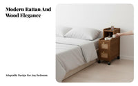 Narrow Drawer Chest Space-Saving Nightstand Minimalist design for Bedroom, Office