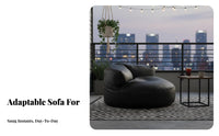 Semi-CircularShaped Lounger Half-Moon Shape thesign Seat Comfortable thesign Spacious Seating for two people, Bedroom, Balcony
