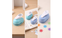Portable Lever Craft Punch Compact Handheld Paper Punch Palm-Sized Labor-Saving for Crafters, Classroom Crafts