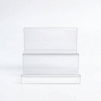 Clear Stepped Display Stand Transparent Acrylic Display Stand Maximum Visibility Holder Space-Saving for Retail Stores