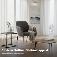 Upholstered Barrel Chair Nordic Design Home Seating Minimalist design for Bedroom