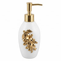 Ceramic Soap Dispenser Floral Liquid Soap Dispenser Pump Head Washroom Accessory