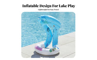 Inflatable Swim Buoyant Circle With | PVC Material, Inflatable Seat Floatage, for aquatic play