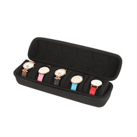 Multi-Slot Watch Storage Bag with Sponge Compartments and Zipper