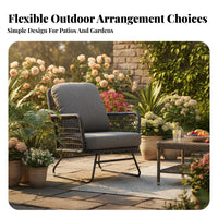 3 Pieces 3-Piece Balcony Bistro Set Highspine Design 3-Piece Wicker Seating Relaxing Comfort Includes Seat pads for pairs