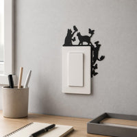 Kitten and Butterfly Outline Cute Door Decoration Easy to Install