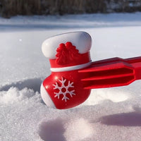 圣诞老人雪球夹可爱圣诞节儿童玩雪工具雪夹创意加厚加长雪球模具