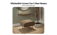 Upholstered Ottoman Modern Minimalist Design cumulus-inspiredShaped Ottoman for Homeowners