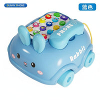 Early Education Musical Story Phone Cute Creature Design Bunny Phone Toy English Learning for Toddlers