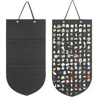 Wall-Mounted Felt Brooch Display Board with Storage Pockets