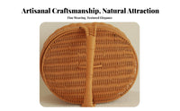 Faux Rattan Basket with Lid Versatile Braided Container Basket with Lid Multipurpose for Homemakers, Homeowners, Home Decor, Outdoor, Weddings