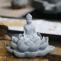 Chinese Style Zen Buddha Figurine for Home and Garden Decor