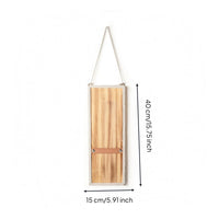 Rectangular Wooden Plaque Narrow Shape House Decoration Lightweight