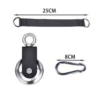 Heavy Duty Gym Pulley System Bracket Low Noise Wall Mounted Pulley Wheel Strength Training Accessory