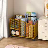 Metal Storage Rack for Fitness Equipment and Yoga Mats