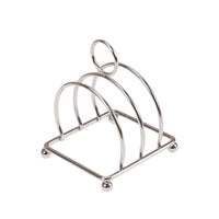 Stainless Steel 3-Slice Toast Rack for Breakfast