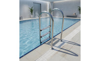 Pool Handrail Ladder Stainless Steel Swimming Pool Ladder with Handrails Anti-Slip for Hotel Managers, Inground Pools, Spas