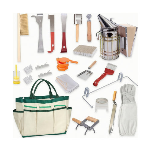 Beekeeping Starter Kit with Tote Bag Portable for Beginners, Hobbyists