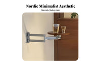 Round Foldable shelf Space-Saving Floating Shelf Multi-Purpose for Small Spaces