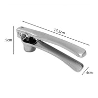 Stainless Steel Garlic Press Rust-Proof Cooking Utensil Easy Clean
