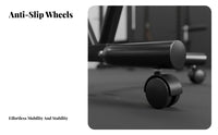 Easy Mobility Dumbbell Rack with Wheels Locking Casters Dumbbell Rack Stand Space-Saving Home Gym Storage Organizer Large Capacity