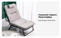 Adjustable Folding Lounger No Assembly Required Adjustable Padded Lounger