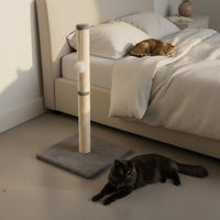 Scratch and Play Feline Climbing Post Tall Design Sisal Feline Tree Sturdy Base Pet Furniture Stable Structure for Cats, Indoor
