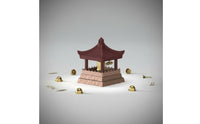 Sounding Pavilion Ornament Miniature Design Electronic Temple Bell Keychain