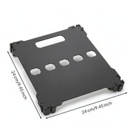 Guitar Pedal Board with Handle Aluminum Pedal Board with Adjustable Feet Flat Effect Pedalboard for Guitarists, Bassists, Stage, Rehearsals, Studio
