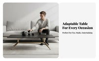 2 Pieces Minimalist design Nesting Coffee Table Set long-lasting Construction Household Furniture Easy to Clean Waterproof Surface for Apartment Dwellers, Interior Decorators, Living Room, Reception Area, Small Spaces, Bedroom