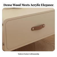 Levitateing Nightstand Easy to Clean Acrylic Levitateing Cabinet Rounded Corners