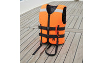 Thickened Material Adult Life Vest Secure Fit High Buoyancy Swim Vest Reflective Strips Personal Flotation Device Lightweight for Snorkeling