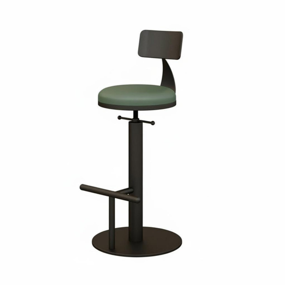 Adjustable rotate Stool with rear supportrest Minimalist Design for Adults, Entertainers