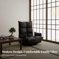 Adjustable Floor Chair Foldable Design Adjustable Padded Lounger Japanese Design Rear Support for New Mothers, Teens