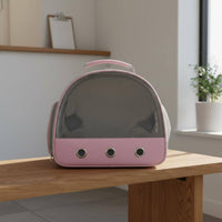 Pet Carrier Backpack Lightweight Small Animal Travel Bag Removable Washable Mat Clear View Animal Travel Bag for Pet Checkup Visits