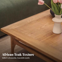 Block Leg Coffee Table Wabi-Sabi Design Household Furniture Minimalist sturdyDuty for Homeowners, Interior Designers, Bedroom