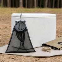 Collapsible Hanging Mesh Bag Breathable Mesh Accessory Bag Easy Access Small Storage Pouch Long-Lasting for Tailgating
