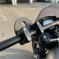 Bare Handle Kit Black Motorcycle Handlebar Kit Retro Design