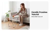 Transparent C-Shaped Table Minimalist design Home Furnishing Space-Saving