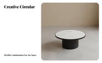 2 Pieces Nesting Round Tables Space-Saving Nesting Table Set Sintered Stsingle Top Multi-Functional for Families, Students