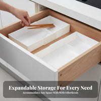 Expandable Cutlery Tray Adaptable Expandable Utensil Holder for Homeowners