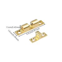 Copper sphere latch, discreet door holder, adjustable coil cabinet lock, easy installation, protected closure