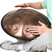 MBAT Professional 22-inch 10-Note Steel Tongue Drum Handpan for Music Therapy