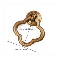 Sturdy brass handle, modern Chinese design drawer pull, cabinet door knob, resilient decorative hardware.