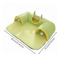 Cat Tunnel Bed Interactive Feline Play Tunnel Machine Washable for Small Dogs, Indoor