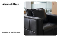 Light Luxury design 3-Piece Sofa and Table Set Modern Design Multi-Seater Guest Sofa Business Aesthetic Reception Seating long-lasting Construction for Visitors, Businesses, Corporate Buyers, Negotiation Room, Breakroom